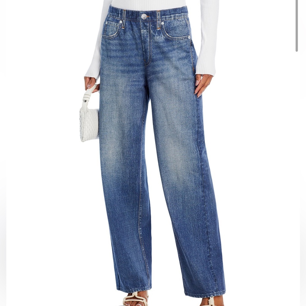 rag & bone Blue Wide Leg Pants